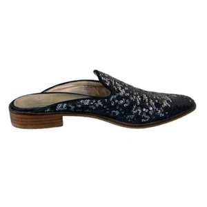 Shellys London Shoes Clogs Black Sequins Cantara Leather Slip On Point Toe Sz 36 - Bild 1 von 8