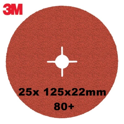 3M™ Cubitron™ II Fiberscheibe 987C, ø 125 mm, 22,23 mm - 25 Stück (Pack) (80+)