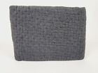 Pottery Barn Melange Handcrafted Cotton Quilted (1) King Sham Charcoal NWOT
