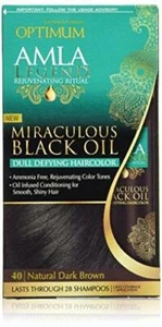 Optimum Care Amla Legend Miraculous Oil Dull Defying Hair Color, Natural Dark - Picture 1 of 9