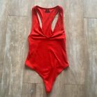 Urban Outiftters Out From Under ribbed raceback thong bodysuit M