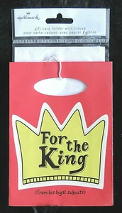 (1) Tarjetero de Regalo Sello con Pañuelo "Para el Rey" (de Sus Leales Sujetos) - Imagen 1 de 1