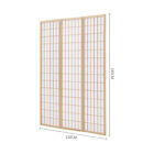 Privacy Screen Folding Wood 3/4/6 Panels Room Divider Woven Bamboo Panels Screen