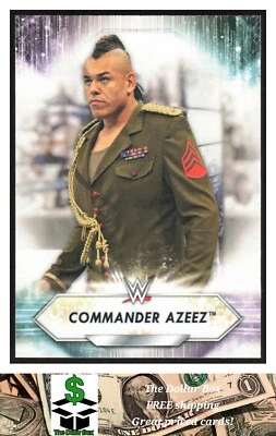 2021 Topps WWE #145 Commander Azeez - - Image 1 of 2