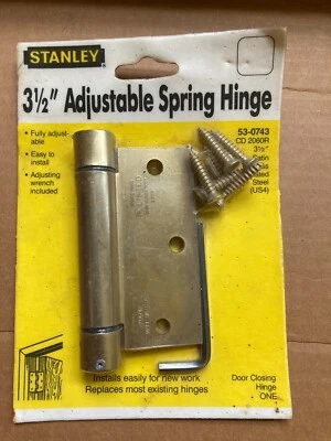 Herrajes para puerta Stanley 3 1/2" ajustable 033923652414 NOS ver fotos Foto 1 de 3