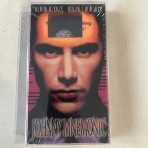 Johnny Mnemonic VHS Sealed Watermark Orange Tape Brand New Graded Keanu Rare CGC - Picture 1 of 10