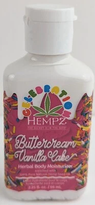 Hempz Buttercream Vanilla Cake Herbal Body Moisturizer 2.5fl.oz. Travel Size - Image 1 of 3