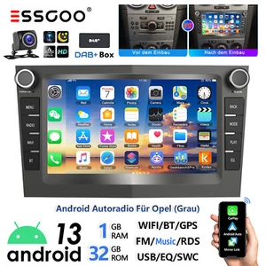 Für Opel Astra H Corsa C D Zafira DAB+ Autoradio Android 13 GPS Navi Carplay KAM - Bild 1 von 15