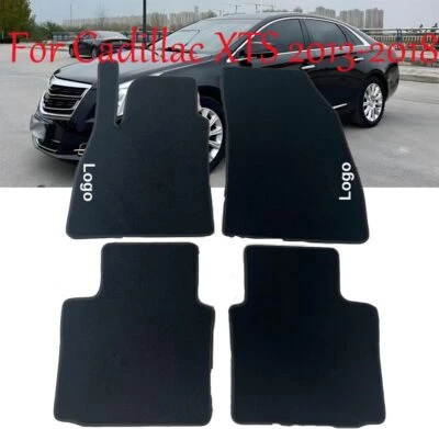 For Cadillac XTS 2013-2018 Waterproof Black Anti-Slip Mats Car Floor Mats Velour Foto 1 de 4