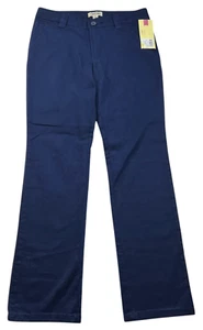 Cherokee Straight Pants Girls Size 14 Navy Blue School Pants Pockets Stretch New - Picture 1 of 8