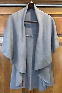 Look By M Women's Basic Shawl Vest 4 In 1 Dusty Blue One Size Fits All - Picture 1 of 7