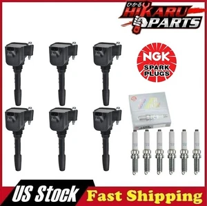 6x NGK IRIDIUM Spark Plug & 6x Ignition Coil for BMW 330i xDrive X1 Mini Cooper - Picture 1 of 9