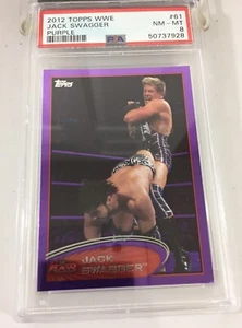 Jack Swagger 2012 Topps Wwe Purple Jake Hager #61 Psa 8 Pop  1 - Picture 1 of 8