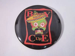 BEER BUTTON Pinback * The BLOODY CURE: a Cure to the bland Bloody Mary Mixes! - Picture 1 of 2