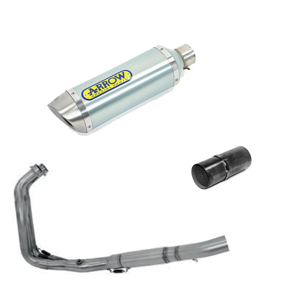 Yamaha Mt-07 2018 2019 Impianto completo Arrow Thunder Alu omologato Kat