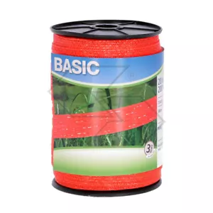 NASTRO ARANCIO PER RECINTO ELETTRICO CORDA PASCOLO 200m 20mm 6 conduttori - Photo 1/2