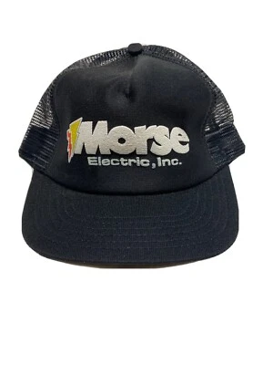 Sombrero de camionero agricultor vintage Morse Electric Inc malla de espuma SnapBack Foto 1 de 4