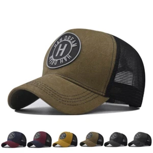 Sommer Herren Damen Baseball Kappe Netz Rücken Trucker Hut Sport Mode Freizeit Sonnenhut - Bild 1 von 30