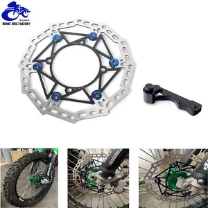 For Kawasaki Oversize Brake Disc Rotor Bracket KX250F KX450F 06-18 KLX450R 07-24 - Imagen 1 de 9