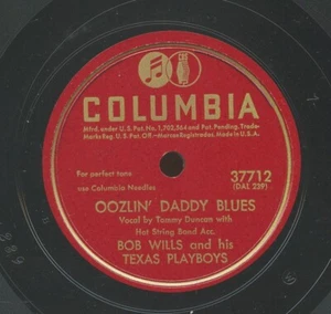 Rare Western Swing 78 - Bob Wills - Oozlin' Daddy Blues - Columbia # 37712 - Picture 1 of 1