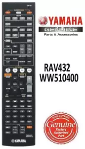 New Yamaha Audio Receiver Remote Control RAV432 HTR-4064 RX-V471 YHT-595 YHT-695 - Picture 1 of 1