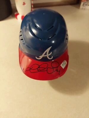 Martin Prado Signed Braves Mini Helmet. JSA & MLB Authentication - Image 1 of 2