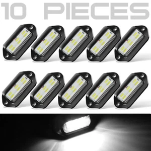 10X luces de etiqueta LED universales blancas para camioneta SUV camioneta remolque furgoneta - Imagen 1 de 10