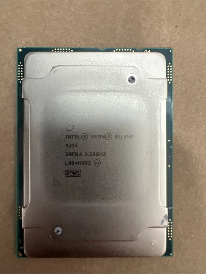 Intel Xeon Silver 4215 Processor CPU 8 Cores 2.5 GHz / 3.5 GHz Turbo 11MB SRFBA - Image 1 of 1