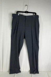 NWT George Men's "Flex" Classic Fit Flat Front Gray Dress Pants - Size 36X32 - Picture 1 of 4