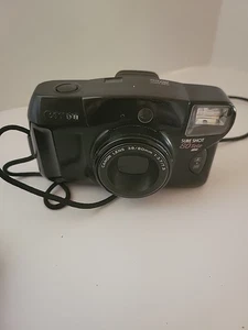 Canon Sure Shot 80 Tele Date SAF 35mm Film Point & Shoot Camera Black Tested - Picture 1 of 9
