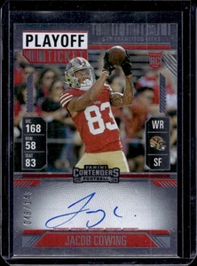 2024 Contenders Jacob Cowing Rookie Ticket RPS Auto RC Playoff #48/149 49ers - Picture 1 of 2