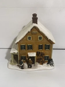 Currier & Ives Der Winter auf dem Land 2001 Weihnachtsdorf, handbemalt - Bild 1 von 9