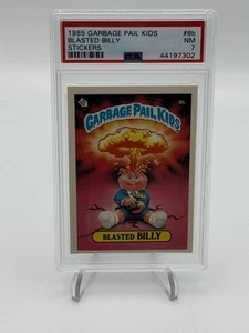 PSA 7 NM 1985 Garbage Pail Kids OS1 BLASTED BILLY #8b Cheaters Matte Topps - Picture 1 of 3