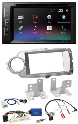 Pioneer Bluetooth Lenkrad USB 2DIN DAB DVD Autoradio für Toyota Yaris 2011-2014 - Bild 1 von 4