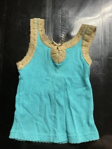 Vintage Mary Kate und Ashley blau und hellbraun Tanktop Mädchen Größe 4/5 - Bild 1 von 5