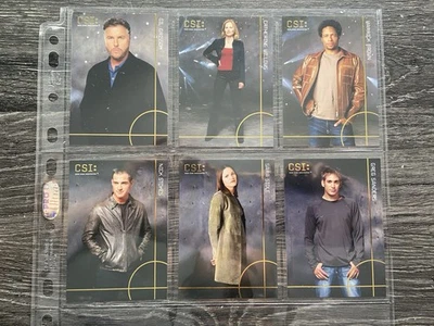 Strictly Ink CSI Vegas Series 2 Character Card Set CSI2-F1 to CSI2-F6 - Image 1 of 2