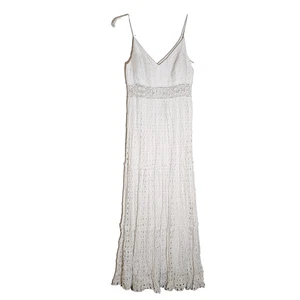 Vestido Lilly Pulitzer Mujer 12 Ojales Encaje Maxi Sin Mangas Boho Verano Resort - Imagen 1 de 16