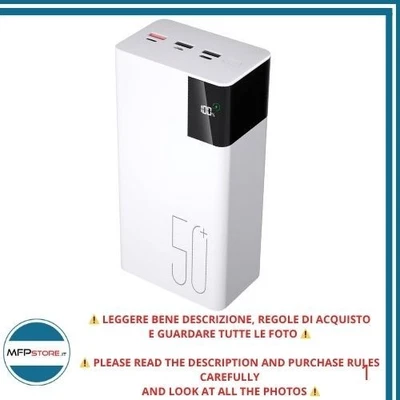 Power Bank Smileader batteria esterna 50000 mAh 22,5 W - Bianco - Immagine 1 di 4