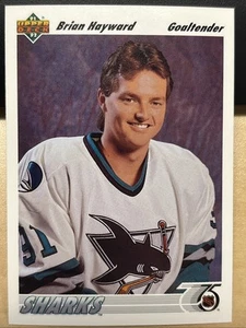 1991-92 91/92 Upper Deck #59 Inaugural Season Brian Hayward San Jose Sharks - Picture 1 of 2