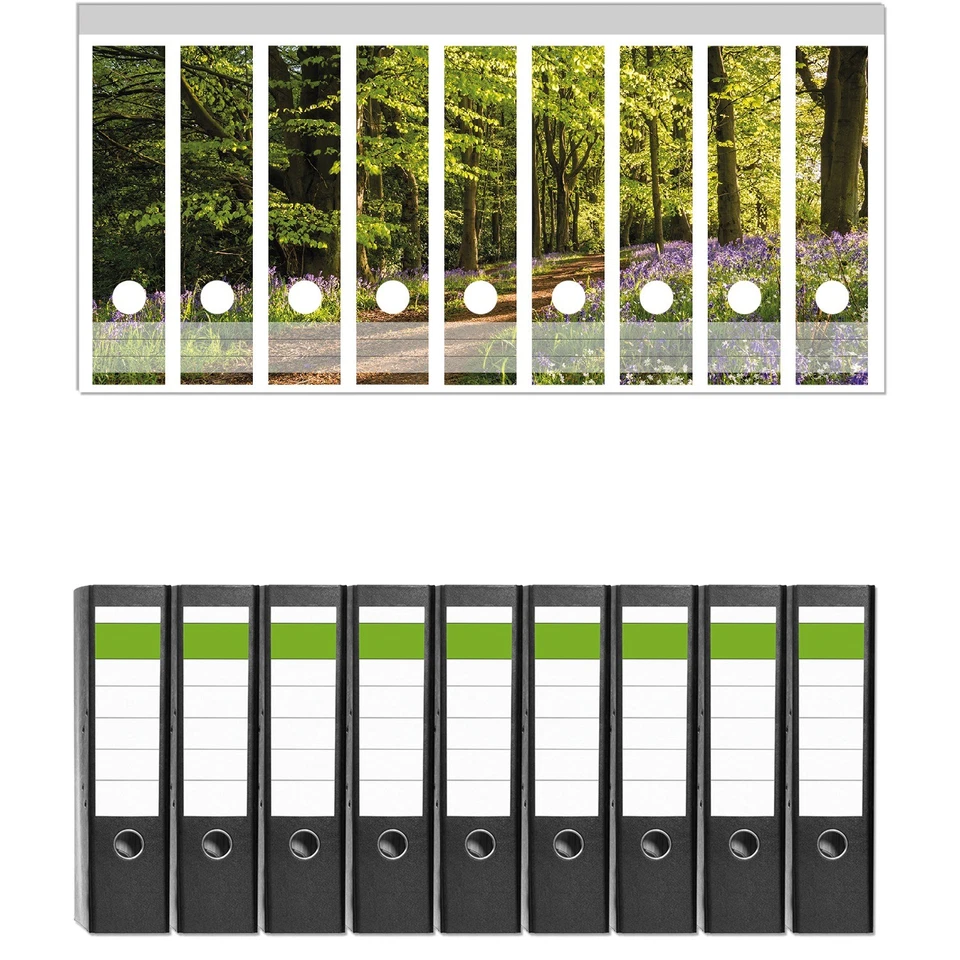 Wallario Ordner Etiketten Sticker breit schmal selbstklebend - Blaues - Bild 1 von 1