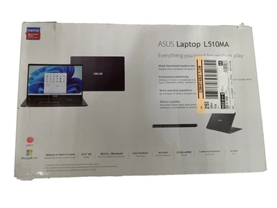 ASUS 15.6" FHD Laptop Intel Celeron Processor 4GB RAM 128GB Storage - Image 1 of 4