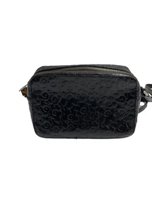 Bolso de hombro Marimekko de cuero negro Foto 1 de 4