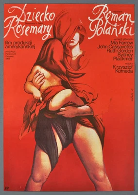 Rosemarys Baby Movie Poster 1968 Polish Film Art Print Wall Decor - Image 1 of 4