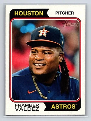 2023 Topps Heritage - Framber Valdez #101 - Image 1 of 2