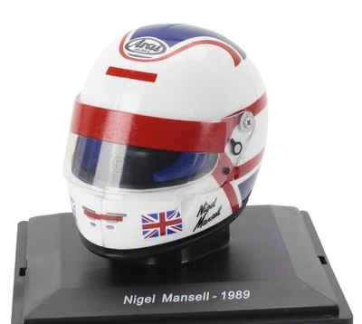 MODELLISMO AUTO STATICO HELMET F1 CASCO NIGEL MANSELL 640 F1-89 FERRARI 1989 1/5 - Immagine 1 di 3