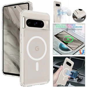 Für Google Pixel 10 9 Pro XL 9A 8A 7A Schockfeste MagSafe Magnethülle Klar - Bild 1 von 23