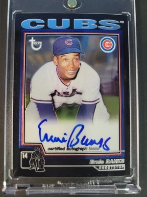 Ernie Banks 2003 Topps Retired Signature Edition Autographs #TA-EB Chrome Auto - Image 1 of 2
