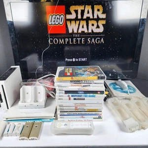 Nintendo Wii Console Bundle With 14 Games, & Accessories READ - Picture 1 of 9