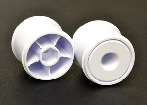 Exotek F1 Hinterradscheibenräder Maßstab 1:10 nur für Exotek F1 Reifen (2 Stück) weiß 2325 - Bild 1 von 1