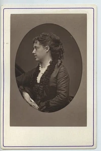 Marie Delaporte Theater Gymnasium alte Schrankkarte Woodburytype 1875 - Bild 1 von 3